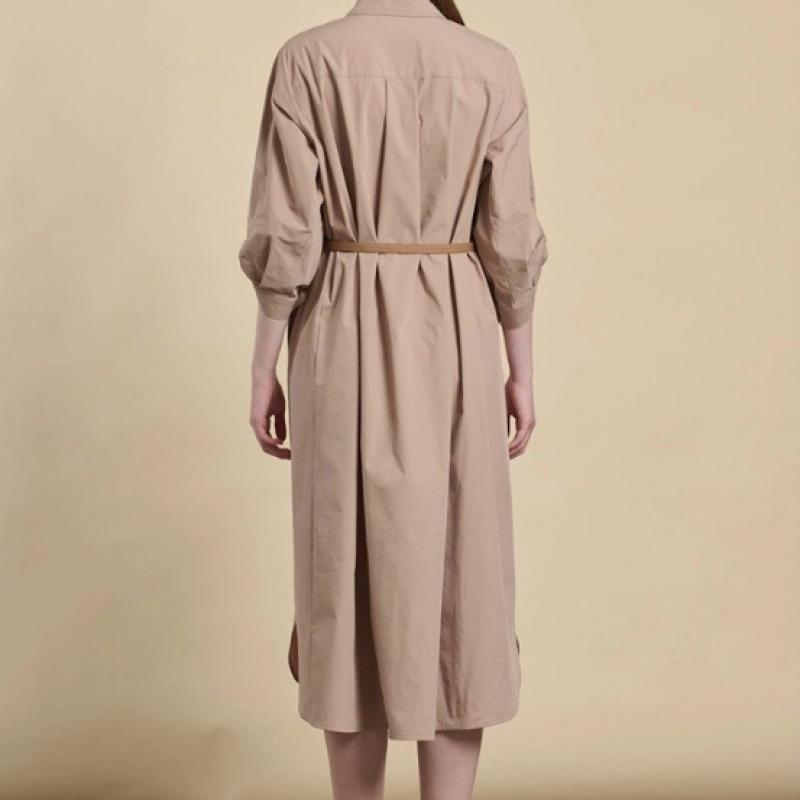 BCBG Spring Belted Roll Up Sleeve Dress B6s2o660