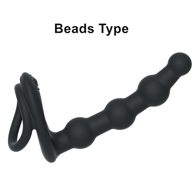 Double Penetration Strap On Anal Vibrator for Couples Dildo Vibrator Anus Plug G Spot Vibrator Intimate Adult Sex Toys for Woman
