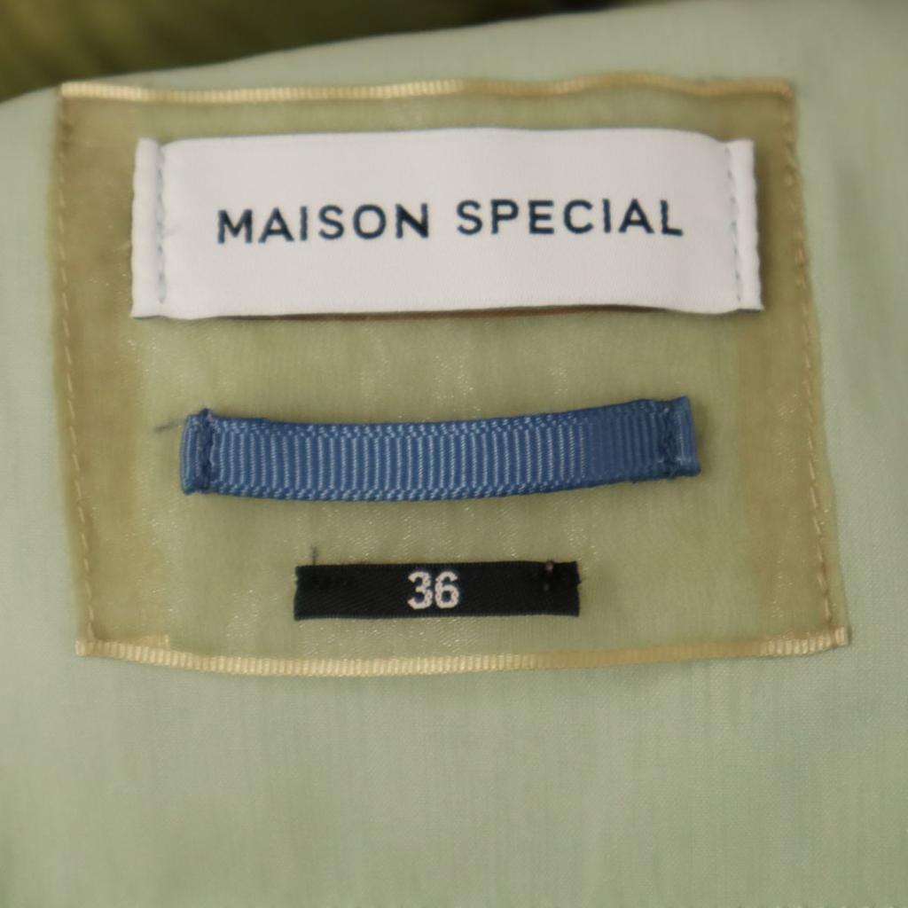 MAISON SPECIAL Long Pants 36 Green System Waist Rubber Women Used