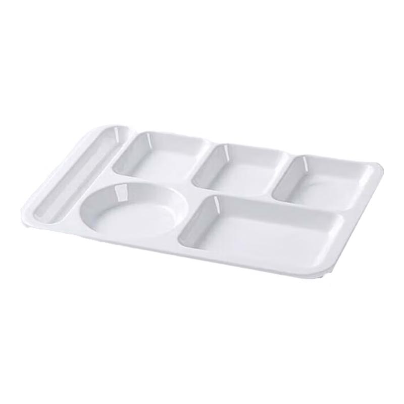 Extra Thick Commercial Melamine Divided Serving Tray