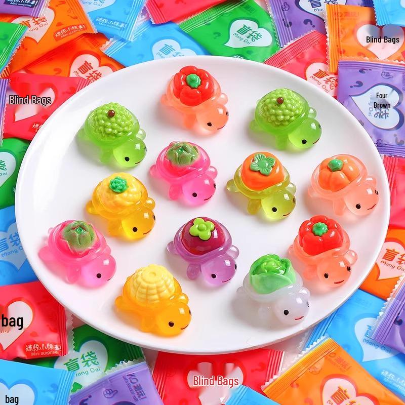 Luminous Resin Turtle Surprise Fruit & Veggie Toy Ornament