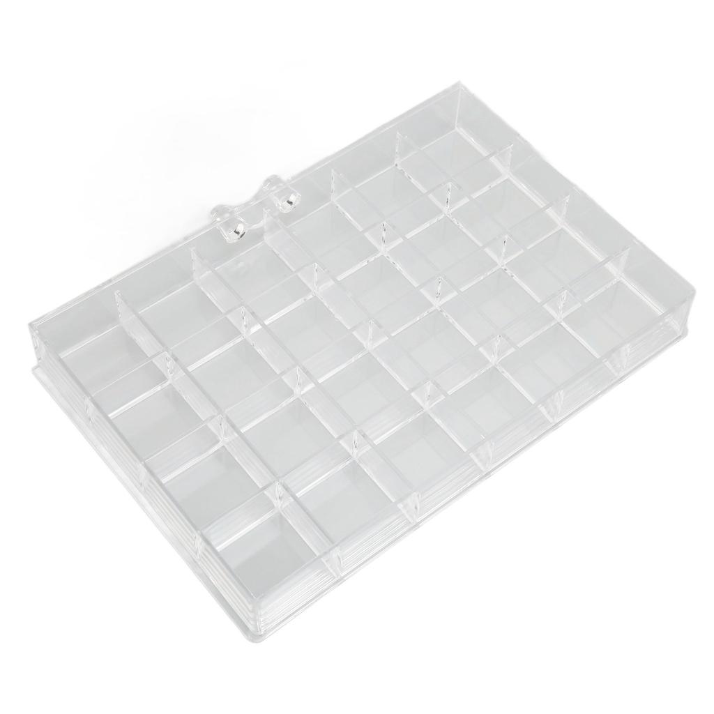 Earring Storage Box 3 Layer 72 Grids Clear Acrylic Jewelry Organizer Holder with Dustproof Lid for Necklaces Rings