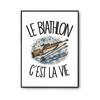 Poster Biathlon Is Life | Photo Paper Poster 310 G Pearlescent Finish Size A3 | Wall Decoration Living Room Bedroom