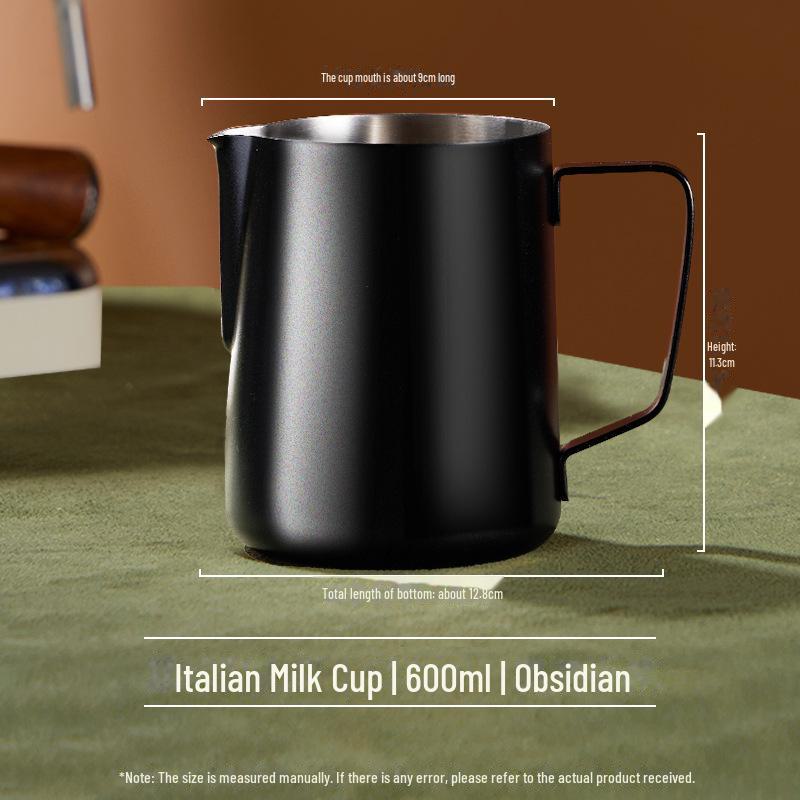 304 Rostfritt Stål Italiensk Latte Art Skumkanna med Pip för Kaffe