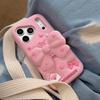 3D Pink Bow Anti-Fall Phone Case for iPhone 14/13 Pro Max