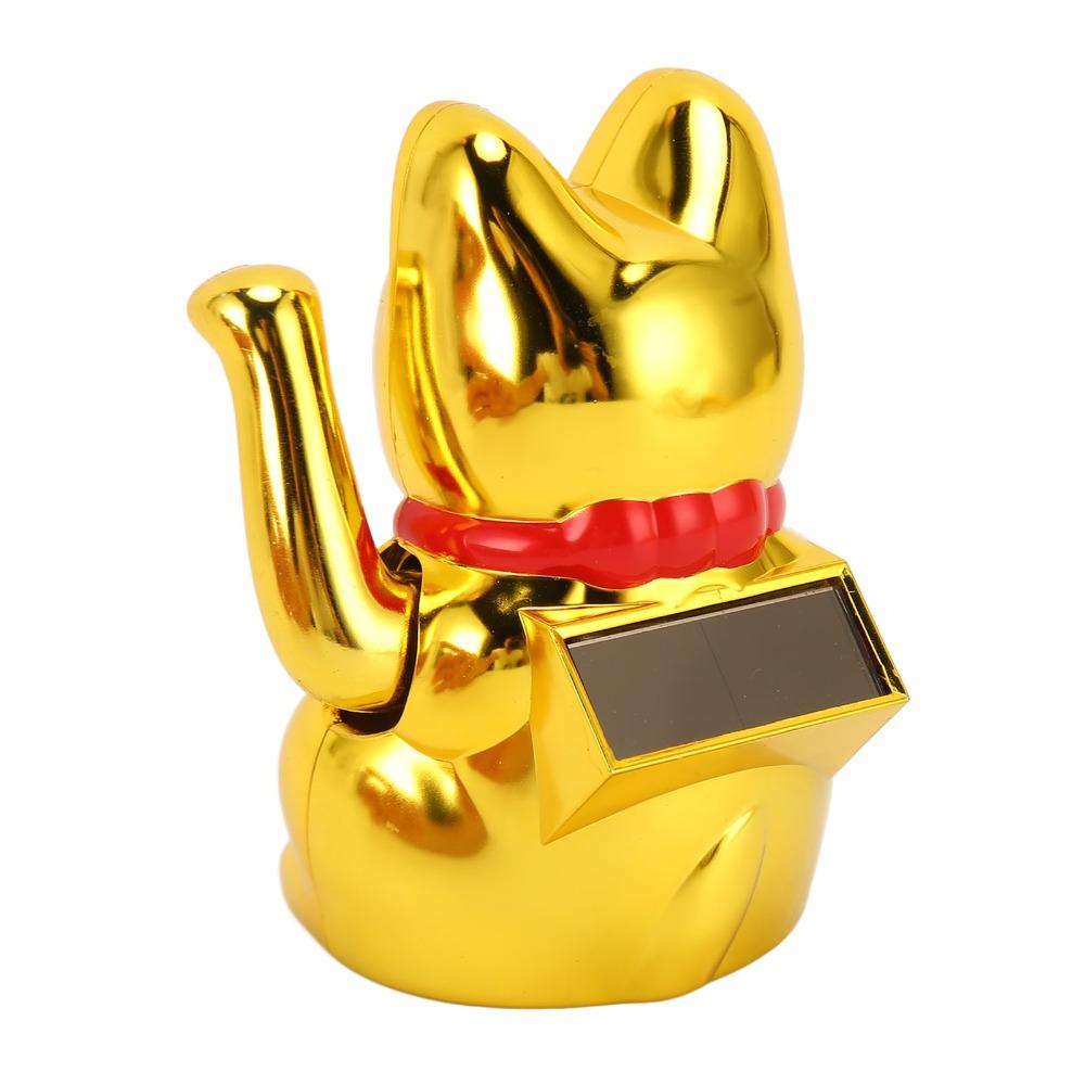 Plastic Feng Shui Fortune Cat 4in Home Auspicious Decor  Home & Hallway Decor