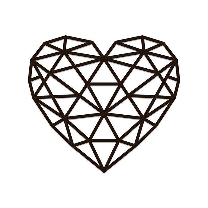 Puzzle mural en bois - Coeur 61,5 cm