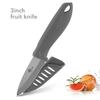 Ceramic Knife 3 4 5 6 Inch Sharp Kitchen Chef Knives Utility Slicer Paring Serrated Bread Meat Cleaver with Sheaths Black Blade