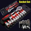 HOMEFISH 12 Pcs Wrench Socket Set Repair Tool Kit Universal for Motorcycle Bicycle Car Boat Auto Hardware Tools