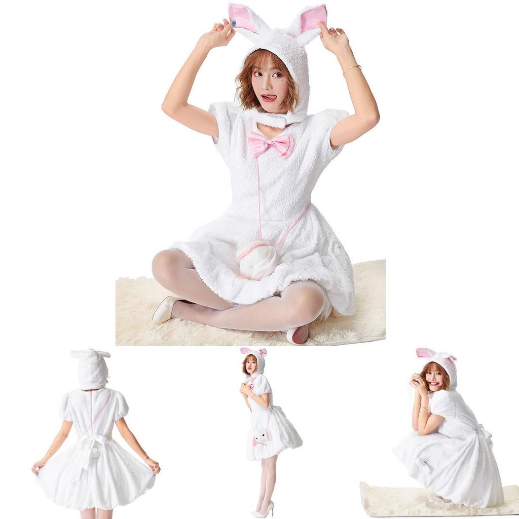 Niedliches Hasenkostüm aus Polyester für Theateraufführungen und Kinderaktivitäten – perfekt für Tierpartys!