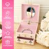 Schmuckaufbewahrungsbox 4 Zoll Ballerina Schwanensee Spieluhr Mädchen Geschenk Organisieren Halskette Armband Heimdeko Kind Spieluhr