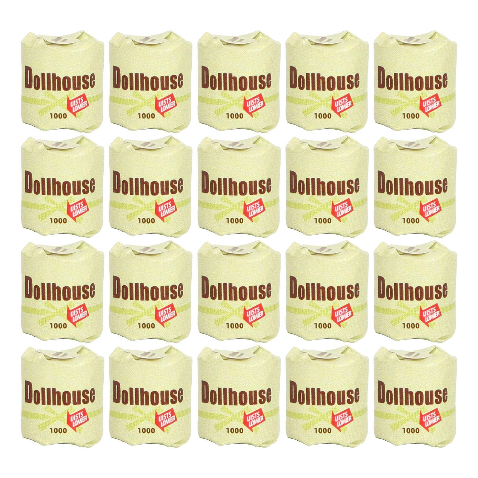 

20Pcs Dollhouse Paper Towels Exquisite Realistic Portable 1:12 Miniature Scene Model Toilet Paper трава зеленый