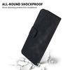 For iPhone 17 Pro Max Stand Case 7-Shaped Pattern Imprint Leather Phone Cover with Strap