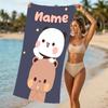 Customizable personalized beach towels Bubu and Dudu themed designs.Suitable for the beach, yoga, sports;ideal as beach accessories