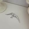 Stainless Steel Women's Swallow Brooch Glossy Metal Bird Swallow Brooch Suit Decoration Delicate Brooch Pin Accessories Gift
