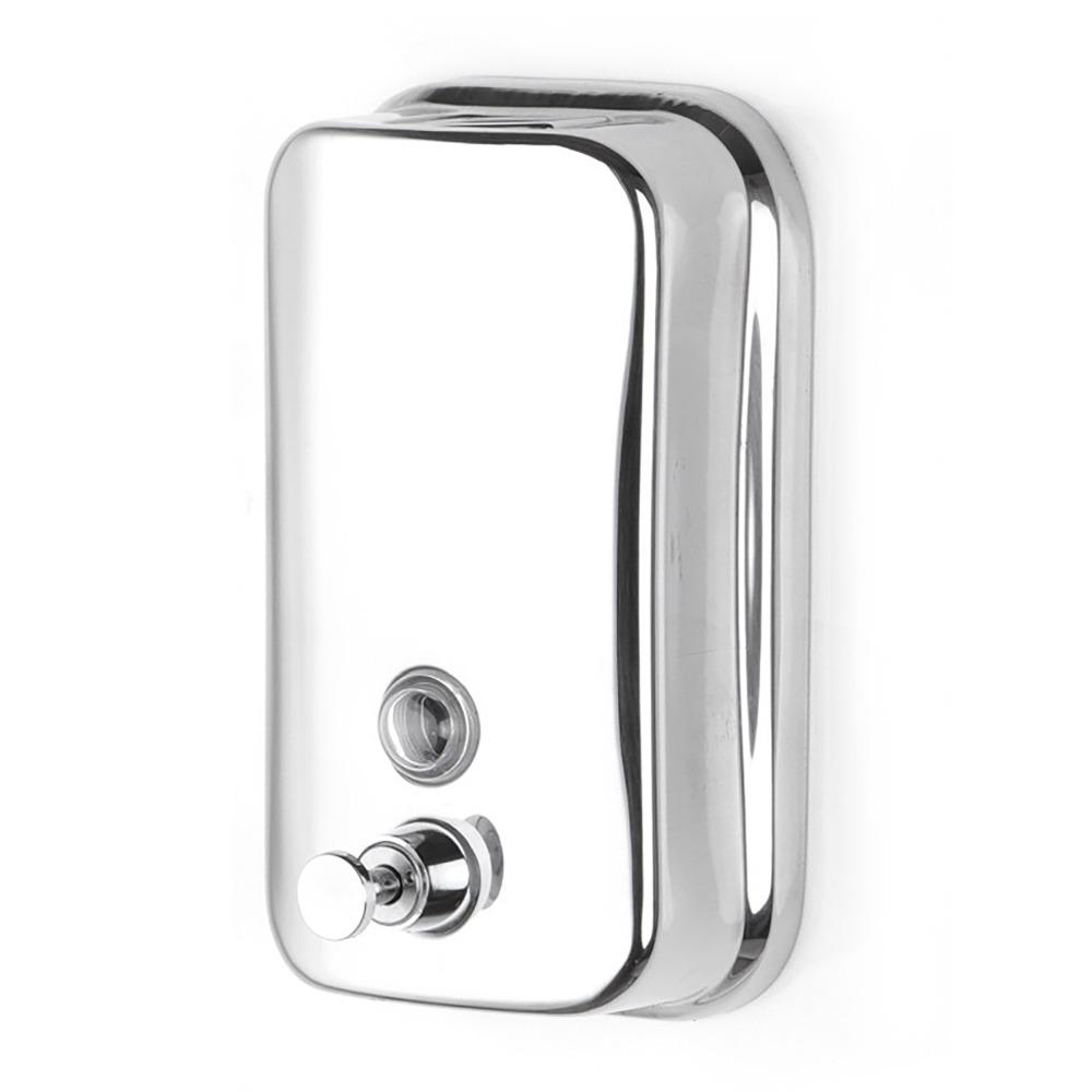 

800ml Capacity Soap Dispenser Silver Manual Soap Dispenser Hotel Restaurant Office Home