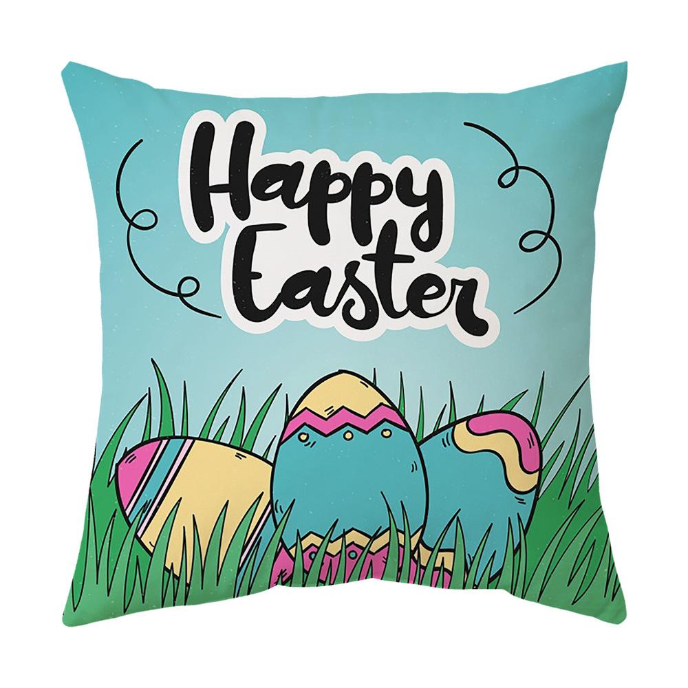 Easter Pillow Cover Cartoon Sofa Cushion Cover Office Waist Cushion Cover