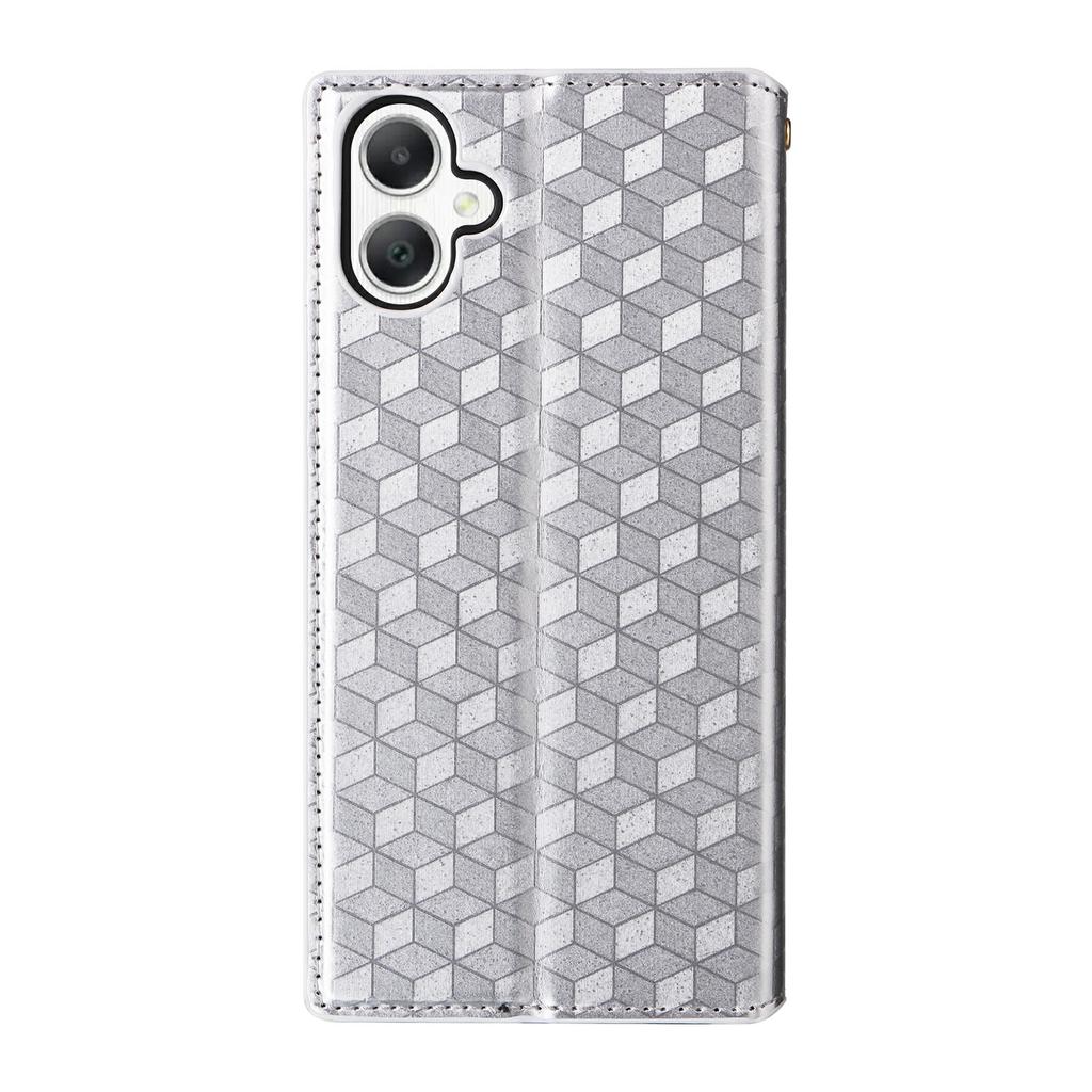 For Samsung Galaxy A07 4G Case Wallet Rhombus Imprint Leather Phone Cover