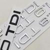 3D Car Letters Logo 1.9 TDI 2.0 TDI 2.8 TDI Badge Rear Trunk Sticker Decals Fit for S A3 A4 A5 A6 Q2 Q3 Q5 Auto Accessories