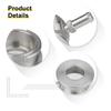New Car Silver Radiator Filler Neck 41mm or 32mm ID Billet Aluminium Weld-On Radiator Hose Connector Filler Neck Flange Adapter