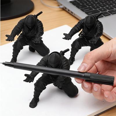 Pens/Pen Holder Unique Desktop Organizer Creative Ninja-Style 3D Printed Pen Holder Ballpoint Stand Storage Display Shelf Decor