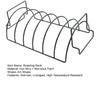 Turkey Roasting Rack BBQ Smoked Rib Rack for Grilling Oven Safe Easy