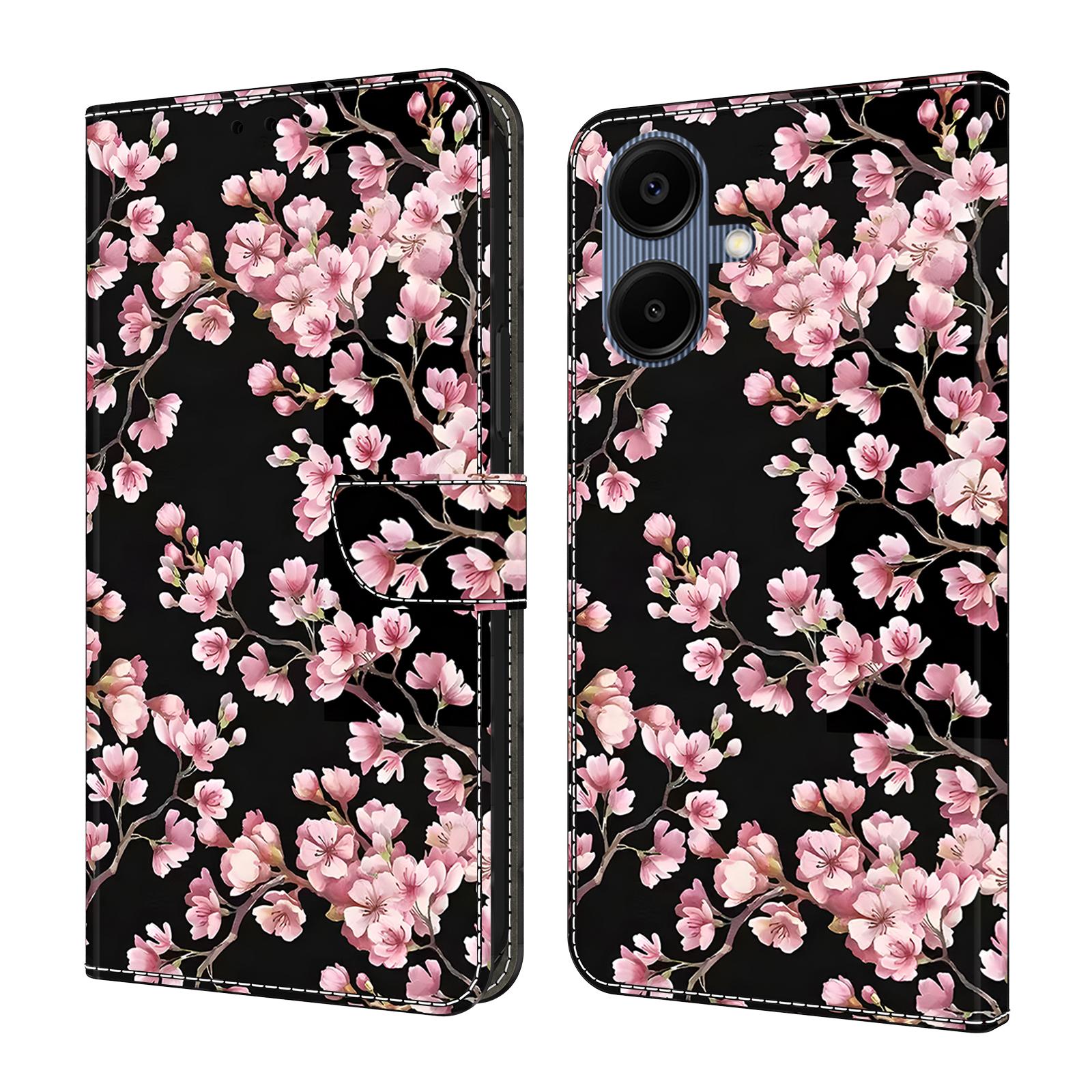 

Для Samsung Galaxy A06 4G Чохол-гаманець зі складаною підставкою, з принтом візерунка, PU-шкіра, книжка