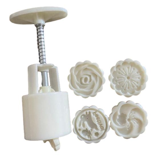 Diy Dessert Making Kit Dual-Head Pastry Mold, 2-in-1 DIY Baking Press Tool for Mooncake Kitchen Supplies Holidays Cookie Cake, Detachable
