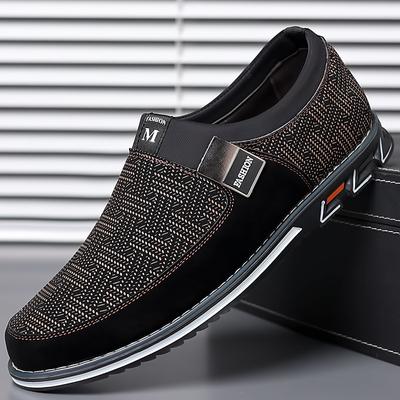 Fashion Quality Men Dress Shoes Brand Men's Casual Shoes Lazy Slip On Comfortable Male Flats Fashion Luxury Canva Shoes Erkek Ayakkabı
