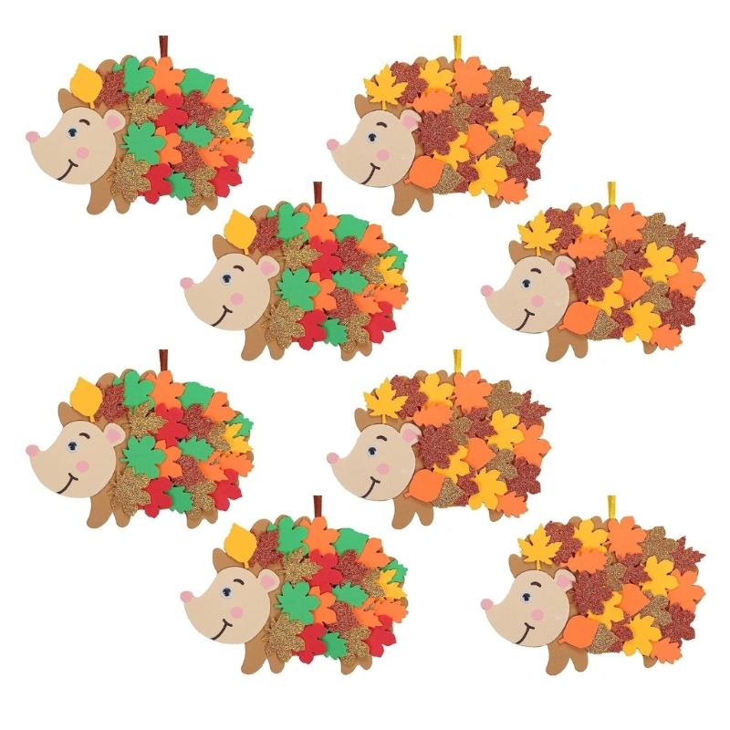 

Felt Hedgehog Hanging Decoration For Autumn Parties And Family Crafts Animal Pendant With Hand Stitched Detail