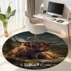 Wilderness Cabin Serenity Round Rug Home Soft Decorative Anti Slip Yoga Table And Chair Mat Carpet Outdoor Floor Mat Carpet S7