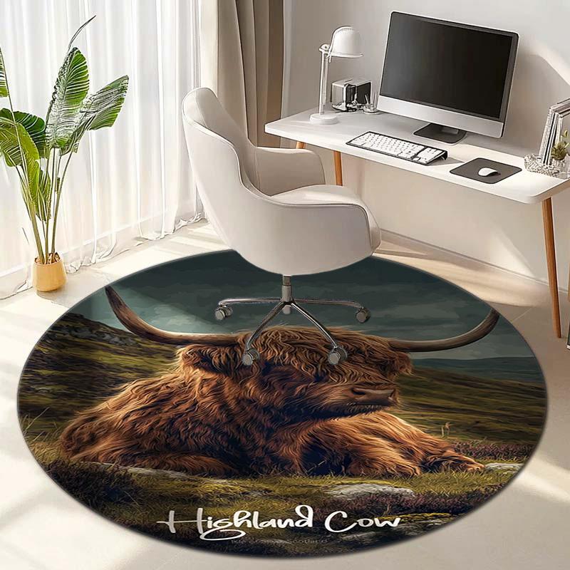 Wilderness Cabin Serenity Round Rug Home Soft Decorative Anti Slip Yoga Table And Chair Mat Carpet Outdoor Floor Mat Carpet S7