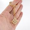 Dreamtimes Celtic Witch Knot Pendant Keychain Stainless Steel Wicca Witchcraft Car Key Accessories Amulet Gift
