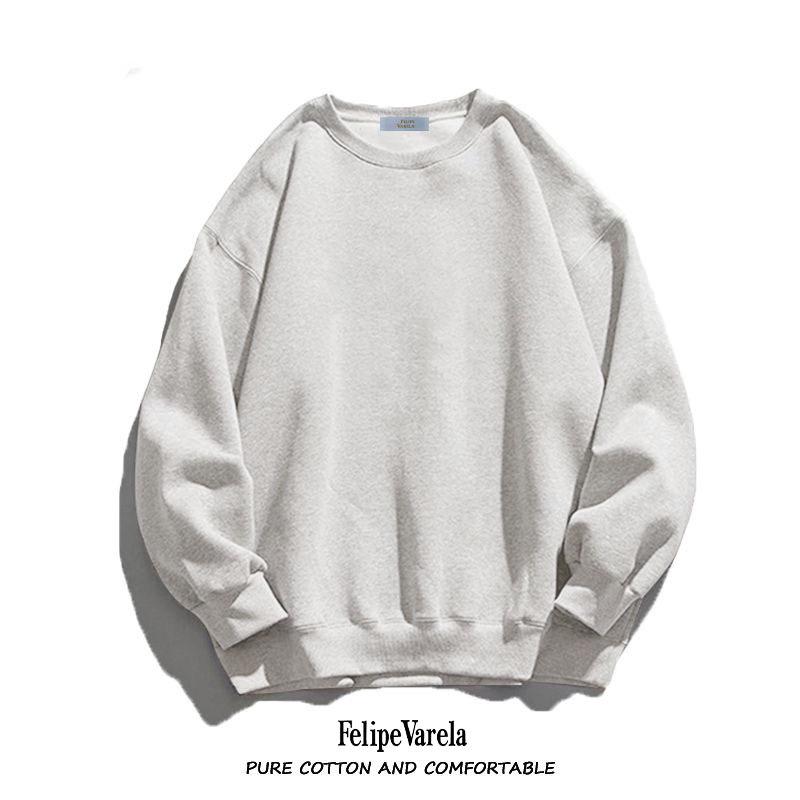 

2024 Ретро Американский Однотонный Свободный Флисовый Свитшот - Новогодний Красный XL