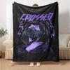 1pc CROSSED MASK Soft Flannel All Season Throw for Home, Office, Outdoor UseDurable Comfort Soft Warm Throw for Home