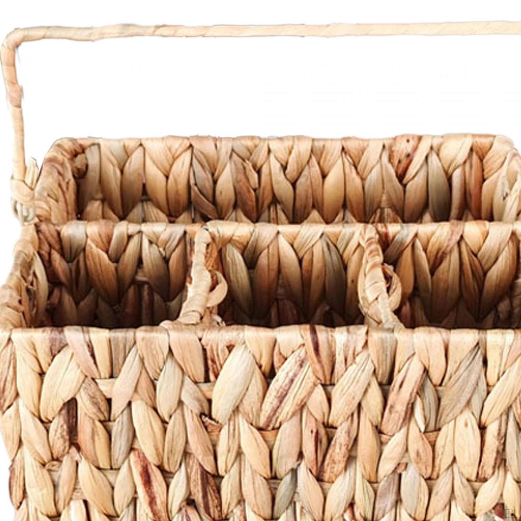 Gewebter 4-Fächer Toilettenartikel-Korb-Organizer Kosmetikhalter Multifunktional 10x7.9x5.9inch für