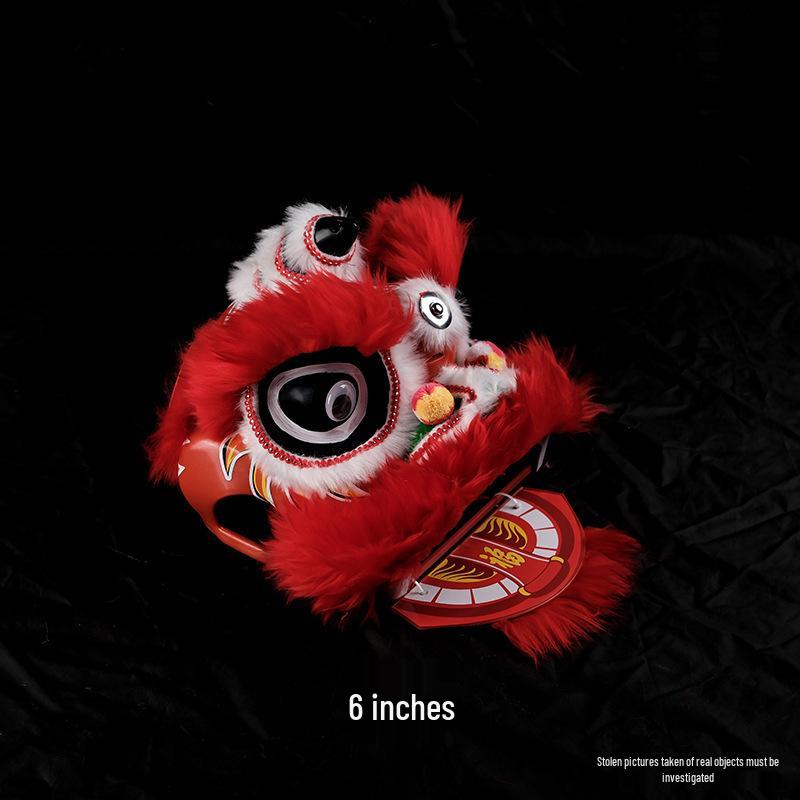 Ornamental Wu Shi 6-Inch Children s Dance Lion Head Toy Prop