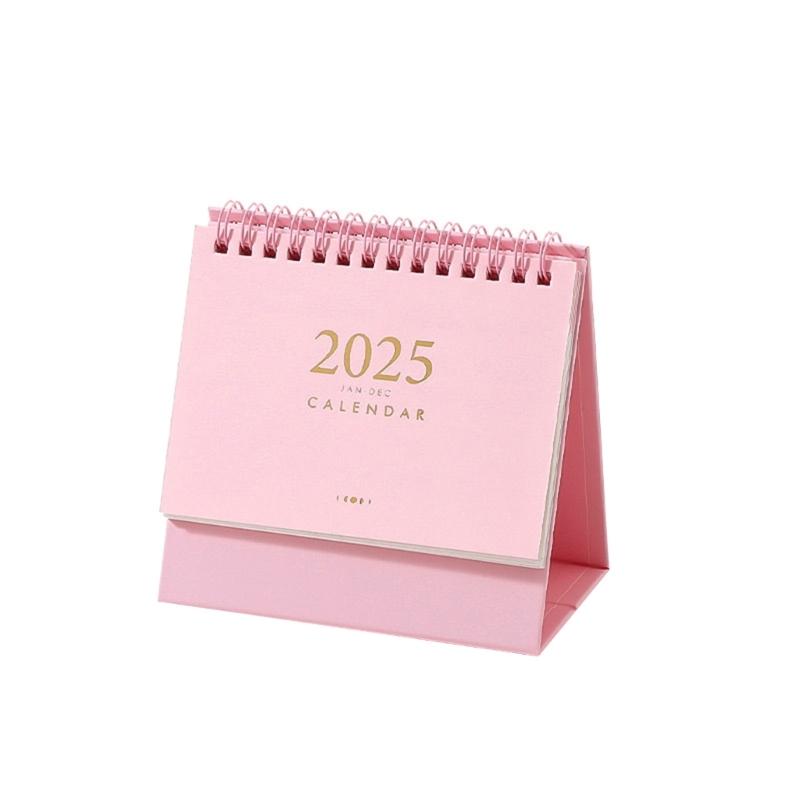 2024-2025 Desk Calendar Runs from September 2024 to December 2025, Stand Up Desk Calendar Twin-Coil Binding for Office