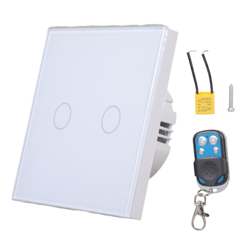 Comutator cu Senzor Tactil Standard UE Panou din Sticlă Cristal Călit Putere 1/2/3 Module 1 Mod 220V Comutatoare pentru Lampă de Perete Pornit