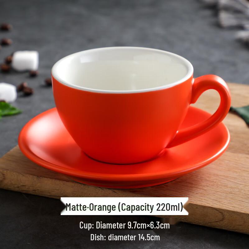 Thickened Ceramic Coffee Cup and Saucer Set