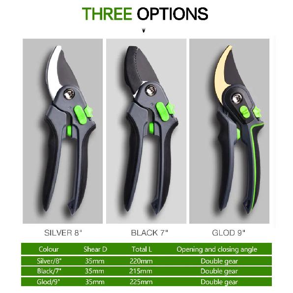 Garden Pruning Shears Stainless Steel Pruning Tools Garden Tools Scissors Cutter Fruit Picking Weed Home Potted Branches Pruner