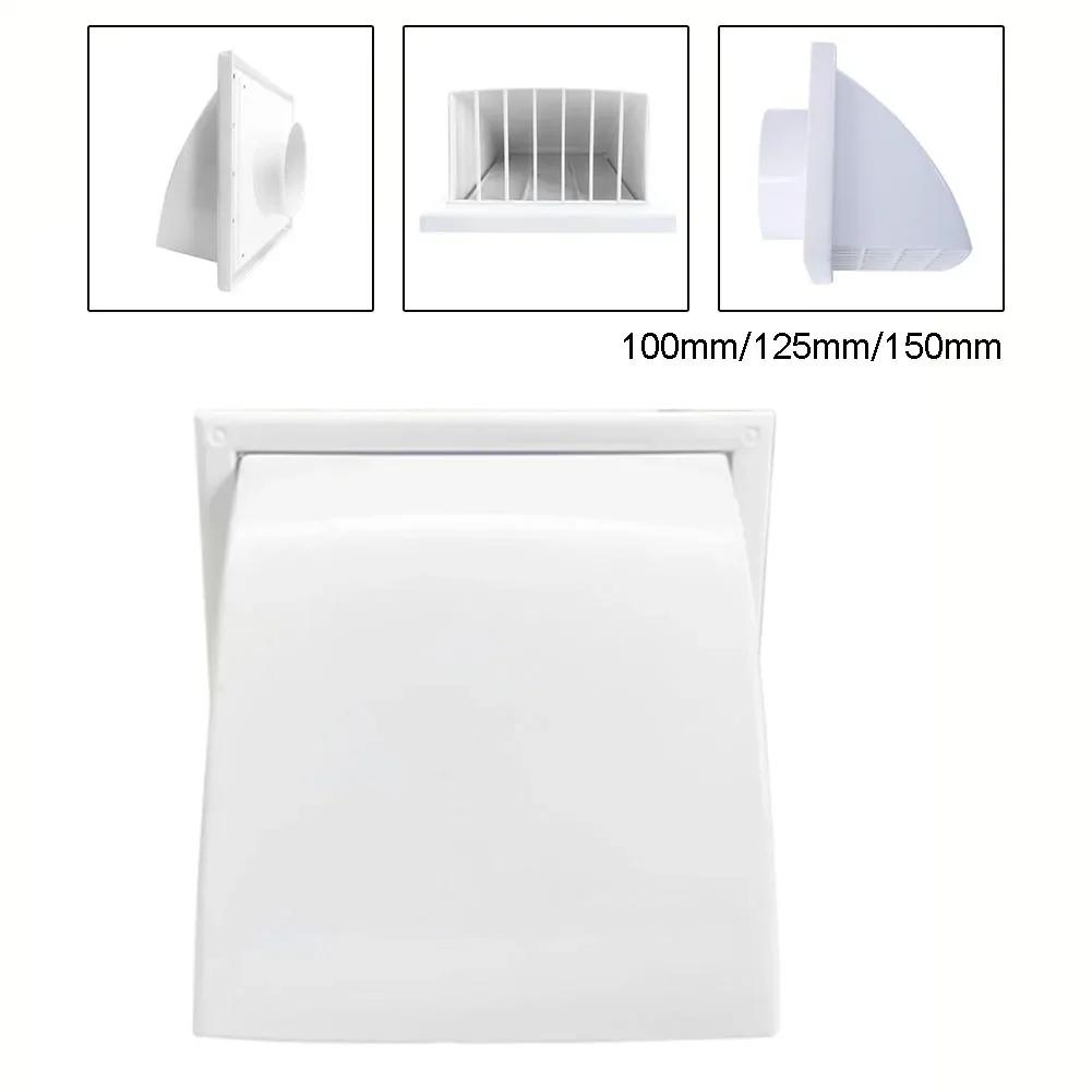 Duct Air Outlet Air Outlet Reliable White Exterior Wall Exhaust Outlet Multifunction 1 Pc ABS Duct Covers Vent Grilles