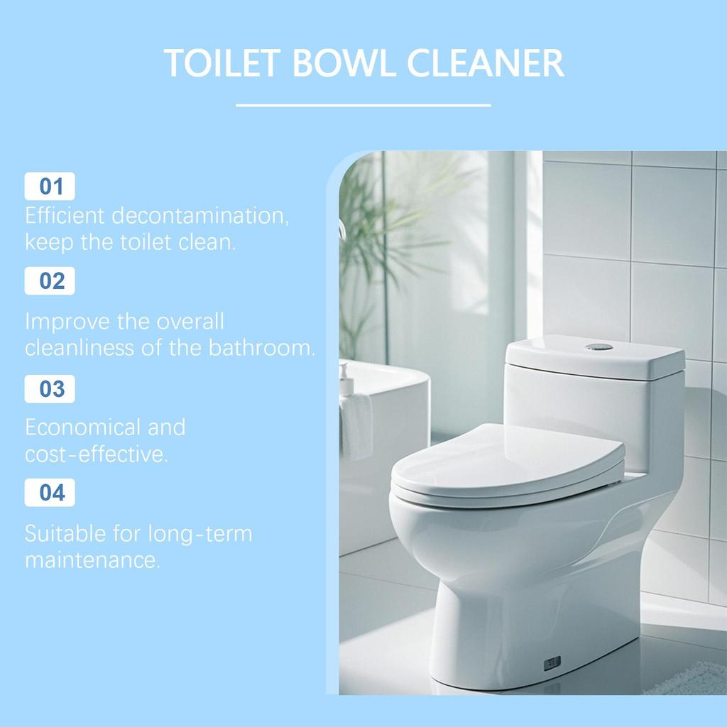 Toilet Bowl Cleaner Strongly Remove Scale and Urine Stains Eliminate Odors Reduce Bacterial Growth Gentle Toilet Cleaning Powder