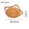 ZISIZ Hollow Rattan Fruit & Candy Basket