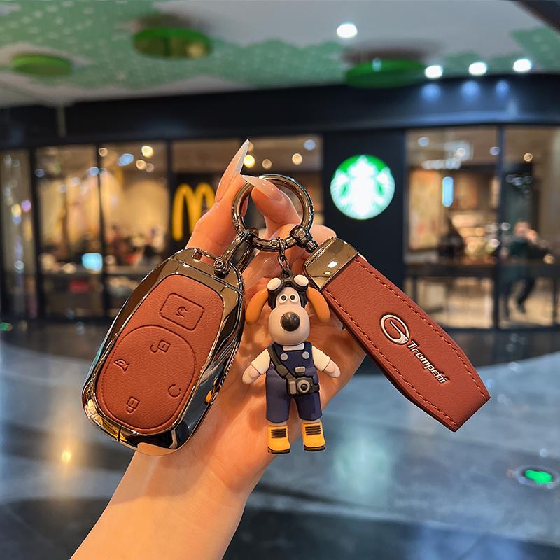 

Goatskin Grain Zinc Alloy Car Key Case Cover For Gac New Energy Trumpchi Empow J11 J12 J13 J14 J15 J16 Gs8 Auto Accessories