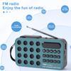 Mini Portable Pocket FM Radio Bluetooth-Compatible Support USB TF Card Play Digital Radio Speaker Music Player Built-in Speaker