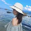 Chapéu de palha com pingente viseira chapéu de proteção solar chapéu de palha de verão feminino chapéu de sol de praia férias à beira-mar idílico