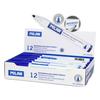 Marqueur pour tableau blanc - MILAN - 15 x 1,5 cm - Bleu - 12 pcs - Pointe ronde