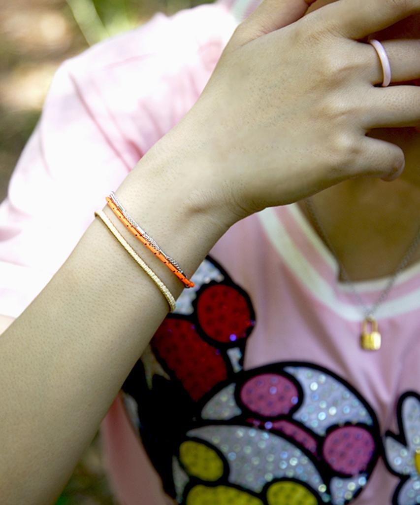 Begins Larin Twosome Bracelet Orange Dot