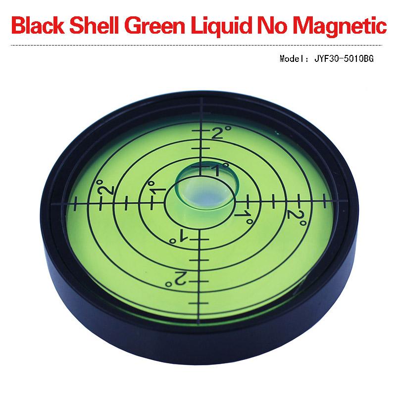 Magnetic Level Bubble Metal Mini Spirit Level Bubble Diameter 50mm Green/Clear Color